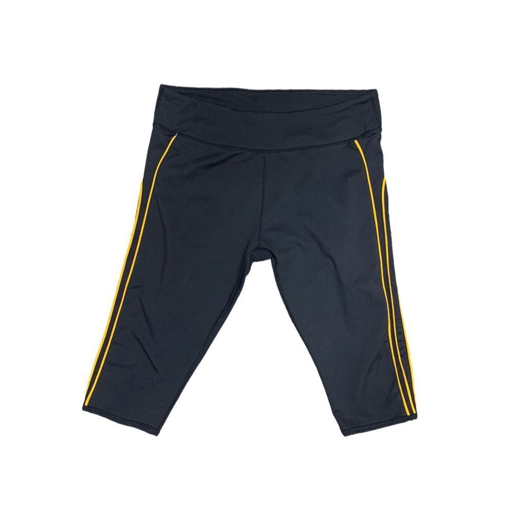 Fabletics Polar Crop Leggings, Medium, Black & Orange, Used